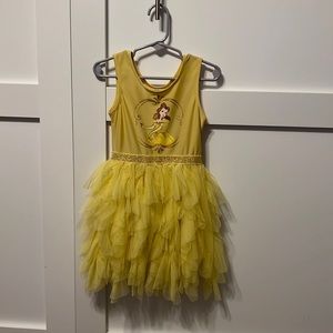 Disney princess dress with Belle from Beauty and the Beast in girls size 3T